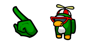 Among Us Club Penguin Rookie Character Curseur