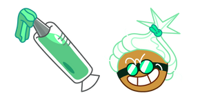 Cookie Run Dr. Wasabi Cookie and Wasabi Syrup Cursor