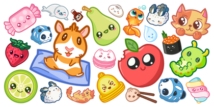 Коллекция курсоров Kawaii