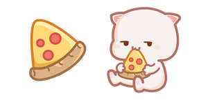 Курсор Милый Mochi Mochi Peach Cat и Пицца