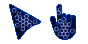 Neon Blue on Dark Blue cursor
