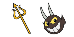 Cuphead The Devil with Trident Curseur
