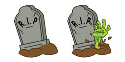 Halloween Grave and Zombie Hand Curseur