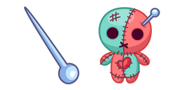 Halloween Voodoo Doll and Needle Curseur