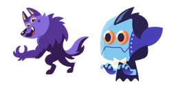 Halloween Werewolf and Dracula Curseur