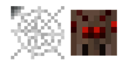 Minecraft Web and Spider Curseur