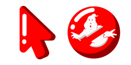 Minimal Red Ghostbusters Logo Curseur