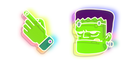 Neon Frankenstein Curseur