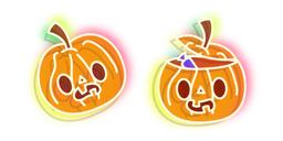Neon Jack-o'-Lantern Curseur