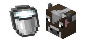 Курсор Minecraft Cow and Milk Bucket