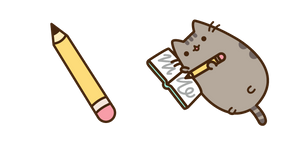 Pusheen and Pencil Curseur