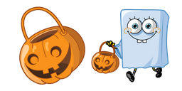 Spongebob Halloween Ghost and Jack-o-Lantern Curseur