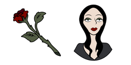 The Addams Family Morticia and Rose Curseur